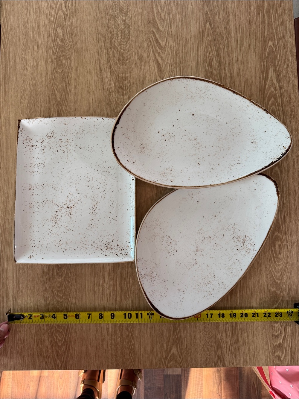 Steelite Craft White Organic Commercial Grade Host Set - 3 Piece Platters